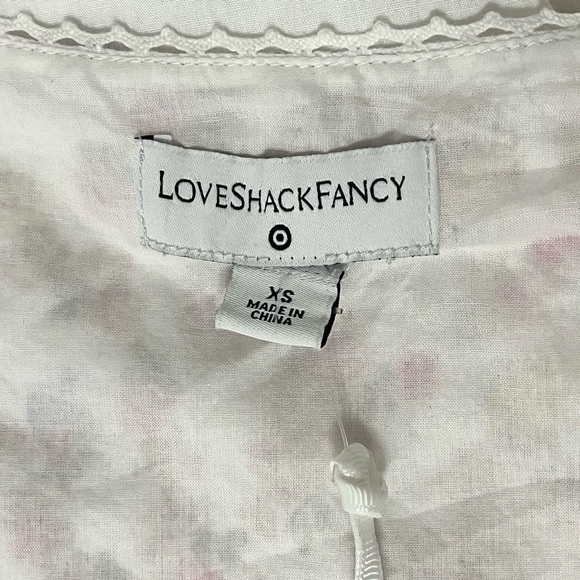 LoveShackFancy x Target Camille Babydoll Dress XS Cottagecore Floral Tiered NWT - Picture 7 of 10